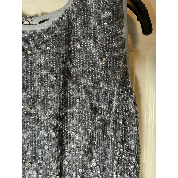 NWT Mac Duggal Sequin Crystal Embellished Sheath Dress SZ 10 - Picture 7 of 10